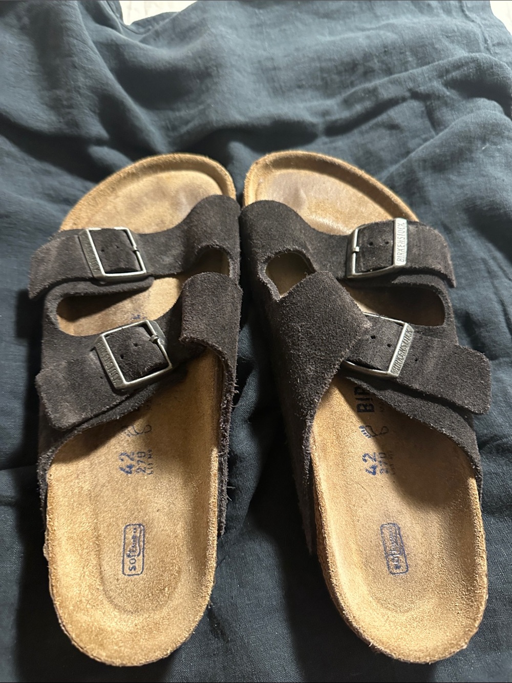 Birkenstock men’s brown suede sandal- 9